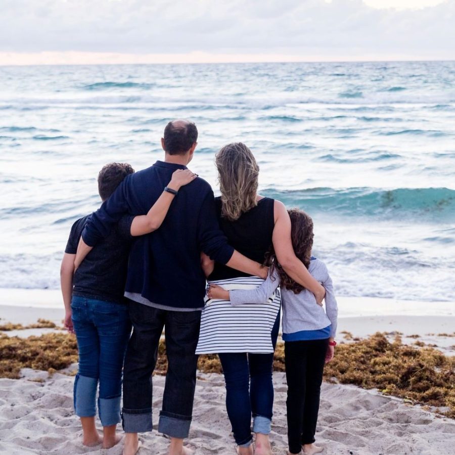 Family and Children Tax Planning - family looking into the sea